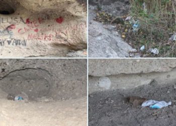Tekkeköy Mağaraları harap halde