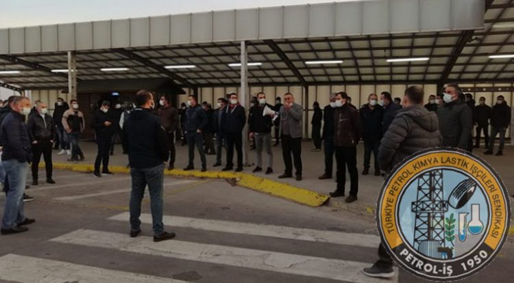 TÜPRAŞ işçilerinden, nefes aldırmayan vardiya düzenine protesto