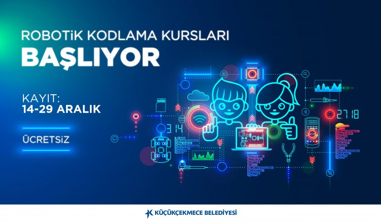 Küçükçekmece’de, çocuklar çevrimiçi kurs ile “robotik kodlama” öğrenecek