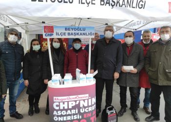 CHP Beyoğlu,  alanda asgari ücret teklifini anlattı