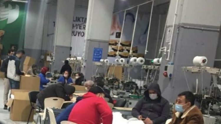 Maaşlarını alamayan Digi Mask işçileri eylemde