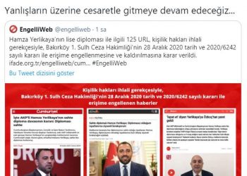 Hamza Yerlikaya’nın sahte lise diploması haberleri engellendi