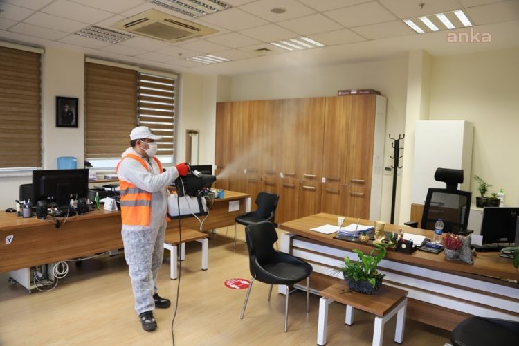 Kartal’da 11 milyon metrekare kapalı alan dezenfekte edildi