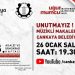 Çankaya, Uğur Mumcu’yu, “Müzikli Makaleler” ile anacak