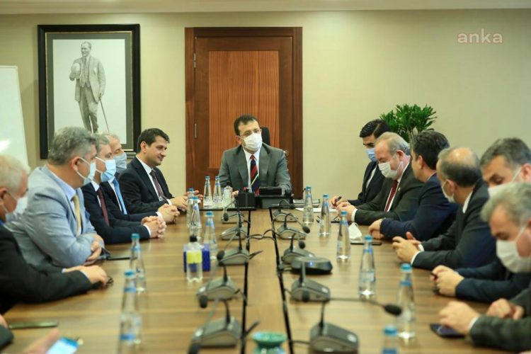 İmamoğlu, İYİ Parti’li belediye başkanlarını ağırladı