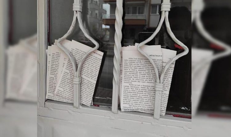 Ankara’da, “aşırı dinci” bildiriler evlere dağıtıldı