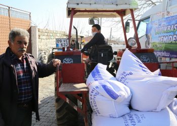 Aydın Büyükşehir Belediyesi, üreticiye yem desteği veriyor