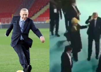 “Desteksiz yürüyemiyor” yorumu yapılmıştı… TRT spikeri, Erdoğan’ın o görüntüleri için paylaştı