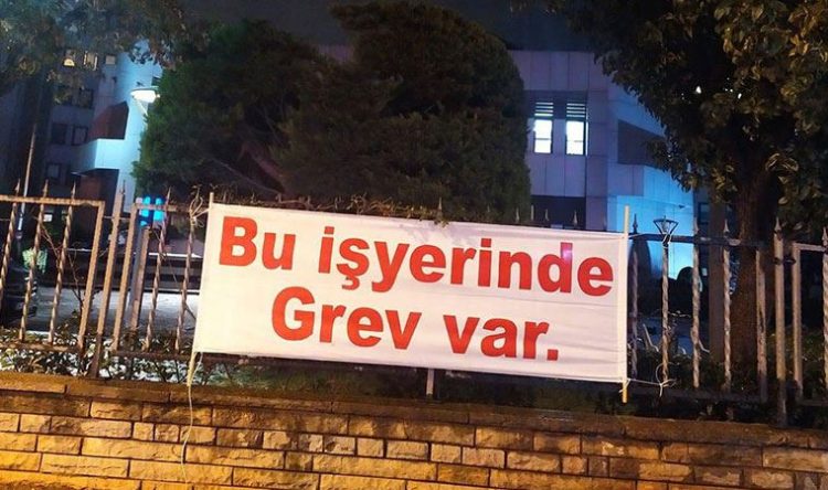 Kadıköy Belediyesi işçileri greve başladı