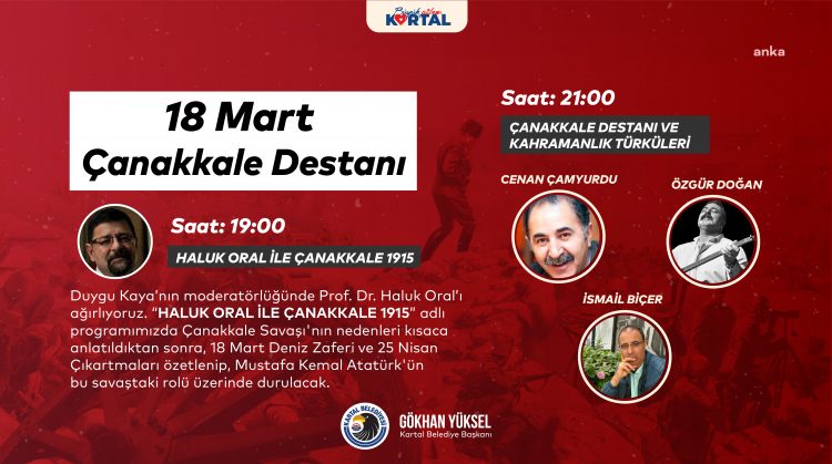 Kartal Belediyesi, Çanakkale Zaferi’ni “Kahramanlık Türküleri” ile anacak