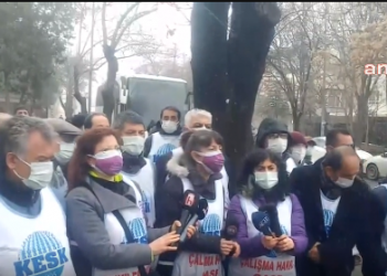 KESK üyelerine polis müdahalesi