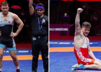 Milli güreşçiler Osman Göçen ve Süleyman Karadeniz, Tokyo Olimpiyatları’nda