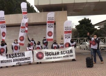 Migros işçileri Tuncay Özilhan’ın evinin önünde gözaltına alınmıştı. Kaymakamlıktan patronun mahallesinde eylem yasağı