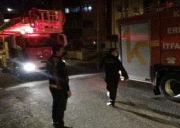 Televizyondaki şömine görüntüsünü yangın zannedince ortalık karıştı