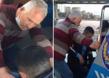 Haliç’te denize atlayan kişiyi yolcu teknesi kaptanı kurtardı