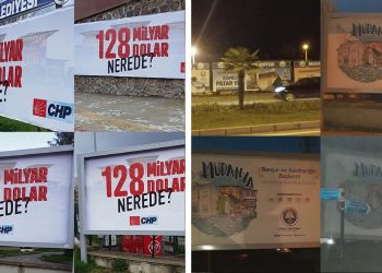 CHP’nin “128 milyar dolar nerede” afişlerine ‘Cumhurbaşkanına hakaret’ soruşturması başlatıldı