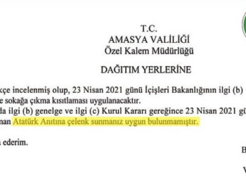 Atatürk Anıtı’na çelenk konulması yasaklandı!