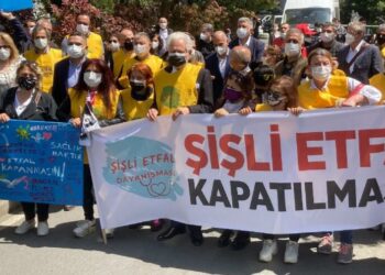 Şişli Etfal Hastanesi için eylem