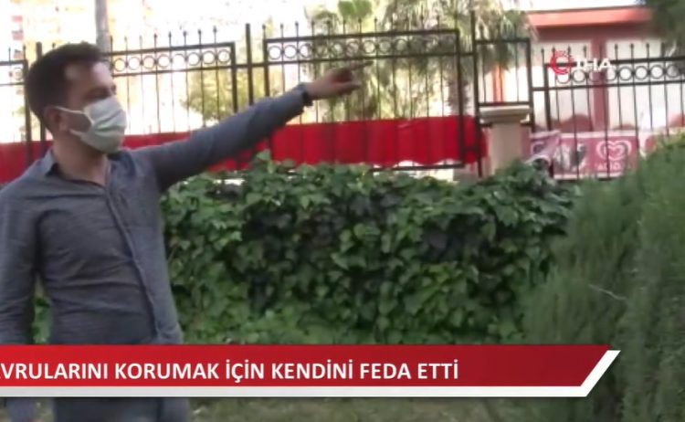 4 yavrusunu korumak için kendini feda etti