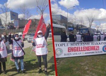 Sendikalı oldukları için işten çıkarılan ADKOTURK işçileri direnişte