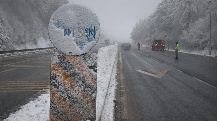 Bolu Dağı beyaza büründü