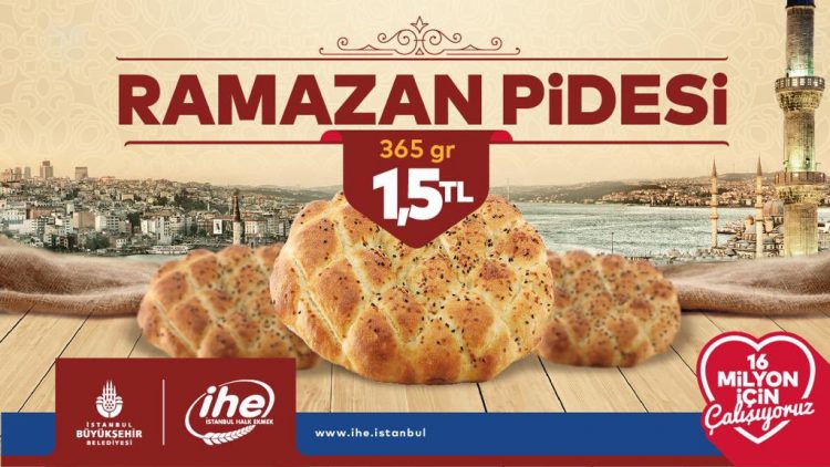 Halk Ekmek büfelerinde Ramazan pidesi 1,5 liradan satılacak
