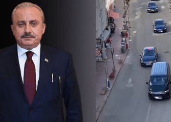 Yurttaştan, TBMM Başkanı Şentop’un konvoyuna tepki! “Bre… Bu ne be!”