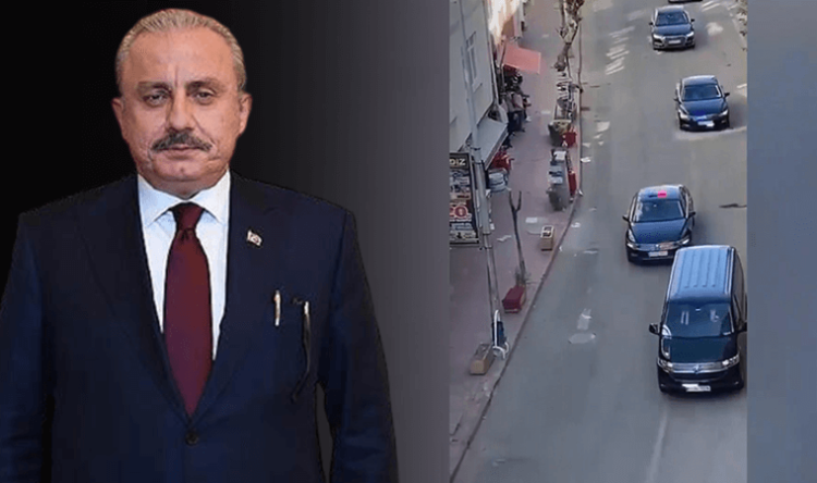 Yurttaştan, TBMM Başkanı Şentop’un konvoyuna tepki! “Bre… Bu ne be!”