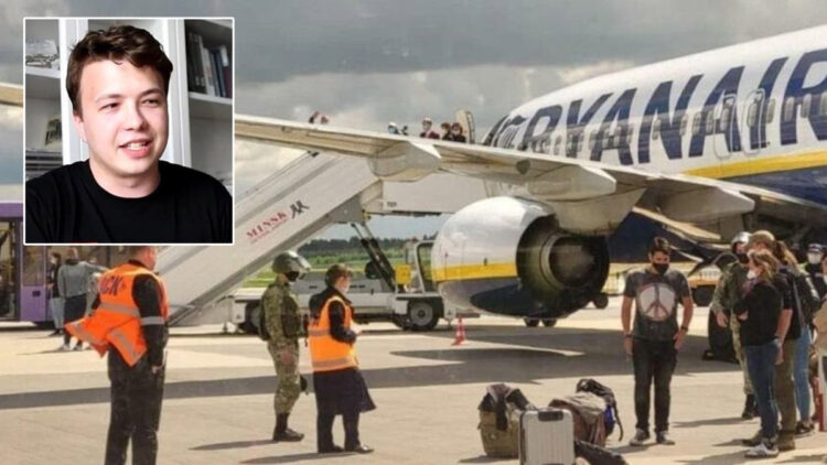 Uçak zorla indirilip gazeteci gözaltına alındı