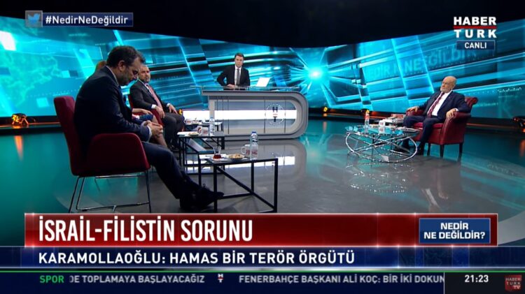 Habertürk’te skandal ‘Hamas terör örgütü’ KJ’si. Karamollaoğlu’na ‘Aman aman’ dedirtti