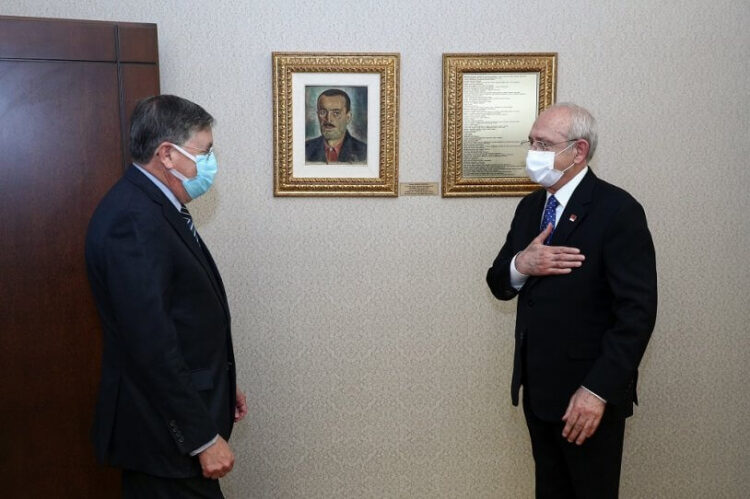 Kılıçdaroğlu, ABD’nin Türkiye Büyükelçisi David Satterfield’i kabul etti