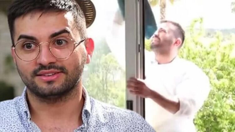 ‘Temizlik Benim İşim’ yarışmasının ünlü sunucusu cam silerken çatıya düştü!