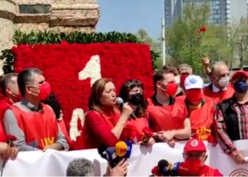 DİSK Genel Başkanı Çerkezoğlu’nun Taksim’de 1 Mayıs konuşması