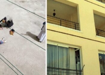 Ankara’da dengesini kaybeden kadın ile kendisini kurtarmaya çalışan yengesi ikinci kattan aşağı düştü