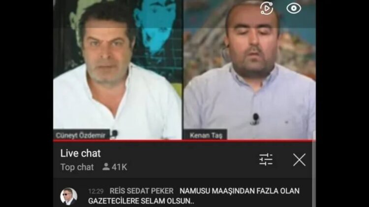 Sedat Peker, Cüneyt Özdemir’in yayınına yorum yazdı