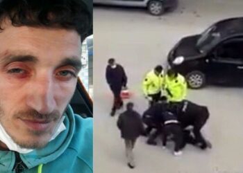 Araç kullanırken telefonla konuşan şoföre polisten dayak