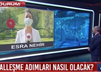 Habertürk ekranlarında ilginç anlar, canlı yayına girdi