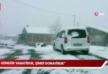 Mayıs ayında yağan kara Rizeli vatandaştan ilginç tepki