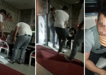 Yolcuyu sözle taciz eden taksiciyi, taksiciler dövdü