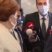 Korumalar gazetecinin gözlüğünü düşürdü, Akşener özür diledi