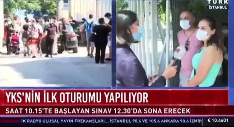 YKS velisi ‘Katarlı gençler’ dedi, Habertürk muhabiri böyle panikledi