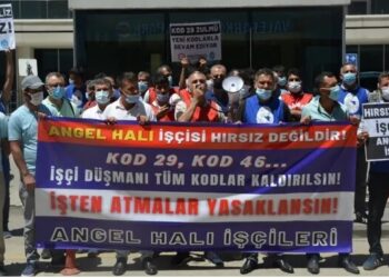 Kod 46 ile işten atılan Angel Halı işçileri direndi kazandı