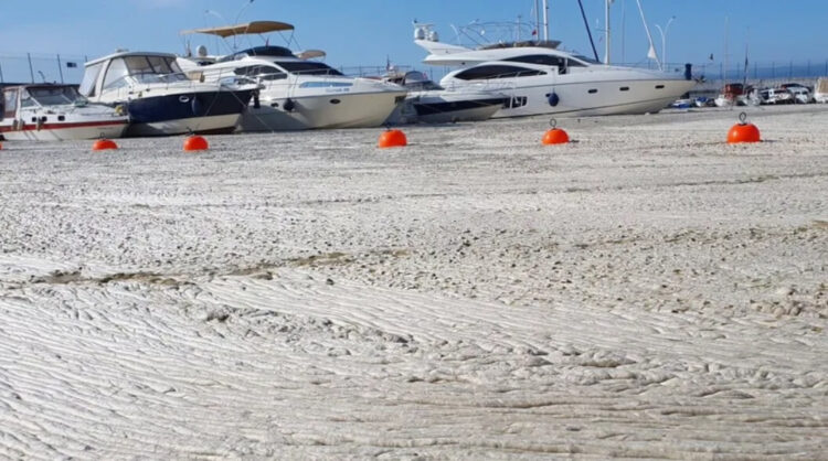 Deniz salyası git gide artıyor: Bütün marina betonla kaplı gibiydi