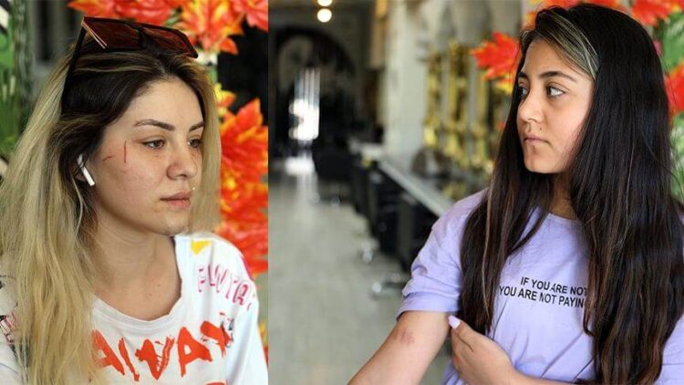 Damat ile akrabaları, kuaför ve çalışanlarını dövdü