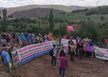 Hekimhan köylülerinden maden protestosu