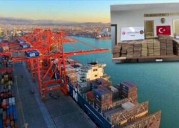 Mersin Limanı’nda 1 ton kokain yakalandı