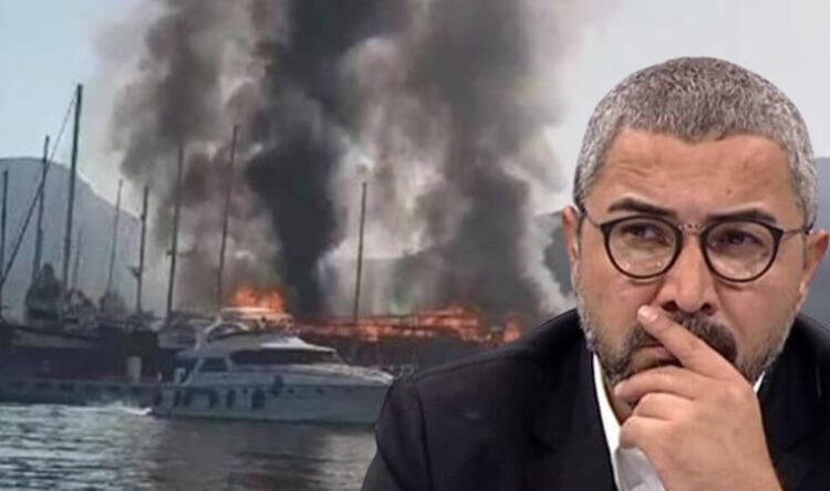 Marmaris’te 35 metrelik tekne yandı: ‘Veyis Ateş’ iddiası