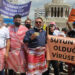 İzmir’de hamamcılar peştamalla eylem yaptı