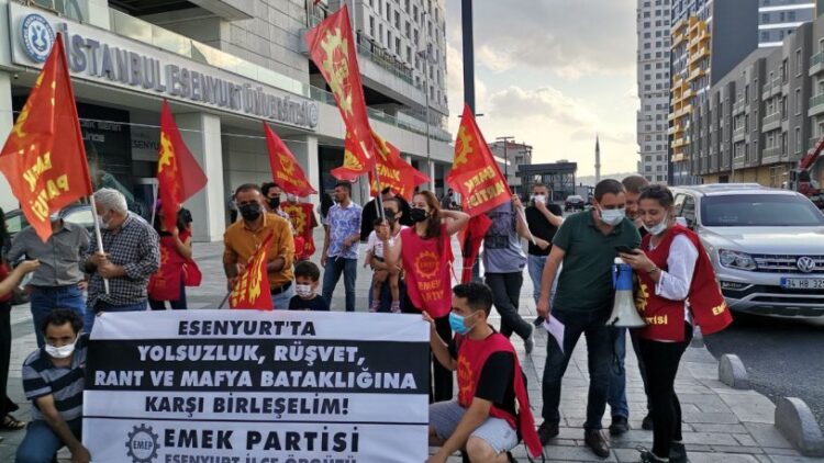 Sedat Peker’in ‘Esenyurt’ iddiaları sonrası EMEP’ten eylem