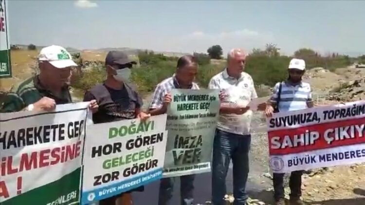 Büyük Menderes için eylem: ‘Kuraklık ve kirlilik kader değil’